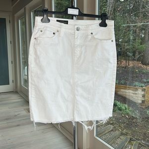 J.Crew White Denim Skirt SZ 28